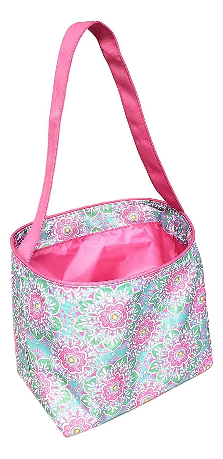 Fabric Bucket Basket Tote Bag Children S Toys Easter Baby Can Be Personalized Flower Medallion No Embroidery Fabric Bucket Basket Tote Bag