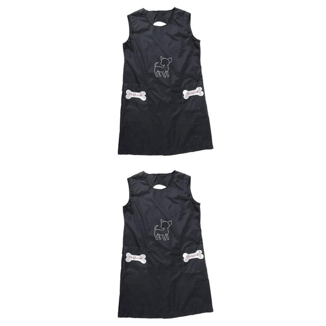 2x delantal impermeable para el aseo de mascotas, mascotas, , baberos para mujeres y hombres Yuyangstore Delantal de aseo sin mangas