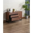 thumbnail image 6 of DeeHome Roscoe 47" Walnut Brown Wood TV Stand Console Table, 6 of 9