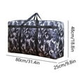 thumbnail image 3 of Organizers and Storage,Storage Bag Organizer,Extra Large Storage Bag Water Thickened Moving Bag Folding Organizer Bag with Strong Handles Zippers for Bedding Comforters Blanket Clothes Camouflage, 3 of 8