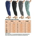 thumbnail image 2 of Capreze Women Linen Cotton Loose Pants Summer High Waist Cropped Harem Pants Beach Ankle Trouser Pants Size S-3XL, 2 of 3