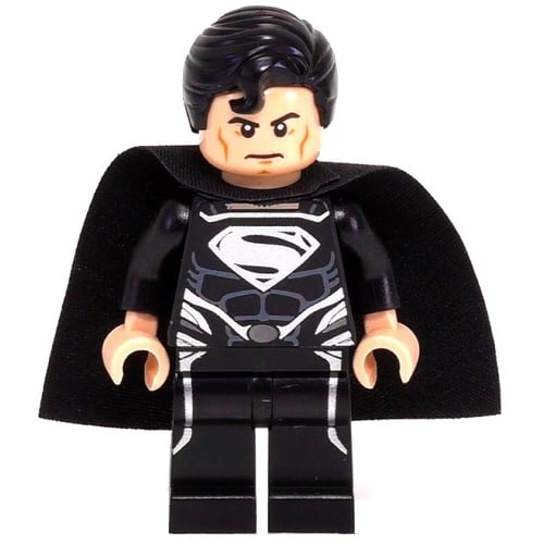 black suit superman lego minifigure