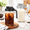 Black&Grey-1 Quart, variant on Gray 1 Quart Glass Creamer Pitcher with Lid, Airtight Leakproof Pour Spout
