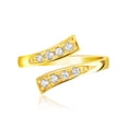 thumbnail image 1 of 14k Yellow Gold Contemporary Cubic Zirconia Accented Toe Ring, 1 of 2