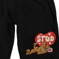 thumbnail image 2 of Scooby Doo Scooby the Stud Men's Black Graphic Sleep Shorts-3XL, 2 of 5
