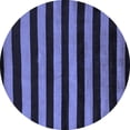 thumbnail image 1 of Ahgly Company Indoor Round Abstract Blue Modern Area Rugs, 7' Round, 1 of 4