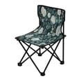 thumbnail image 2 of WOBOGO Eucalyptus Leaves Pattern Camping Chair Convenient Four Corner Backrest Folding Stool Can Hold Up to 220lbs, 2 of 8
