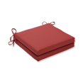 thumbnail image 2 of Pillow Perfect  Outdoor/Indoor Tweed Red Squared Corners Seat Cushion 20x20x3 (Set of 2), 2 of 2