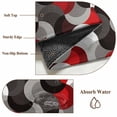 thumbnail image 6 of Red Grey Abstract Entryway Rug 2'x3'&nbsp; Non Slip Front Door Mats, Modern Geometric Ombre Artwork Entrance Rugs Indoor Outdoor Carpet, Washable Floor Mats Small Area Rug for Bedroom Kitchen, 6 of 8