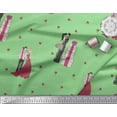 thumbnail image 1 of Soimoi polyester Crepe Fabric Gift Box,Flower Bunch & Couples Love Print Fabric by the Yard 42 Inch Wide, 1 of 1