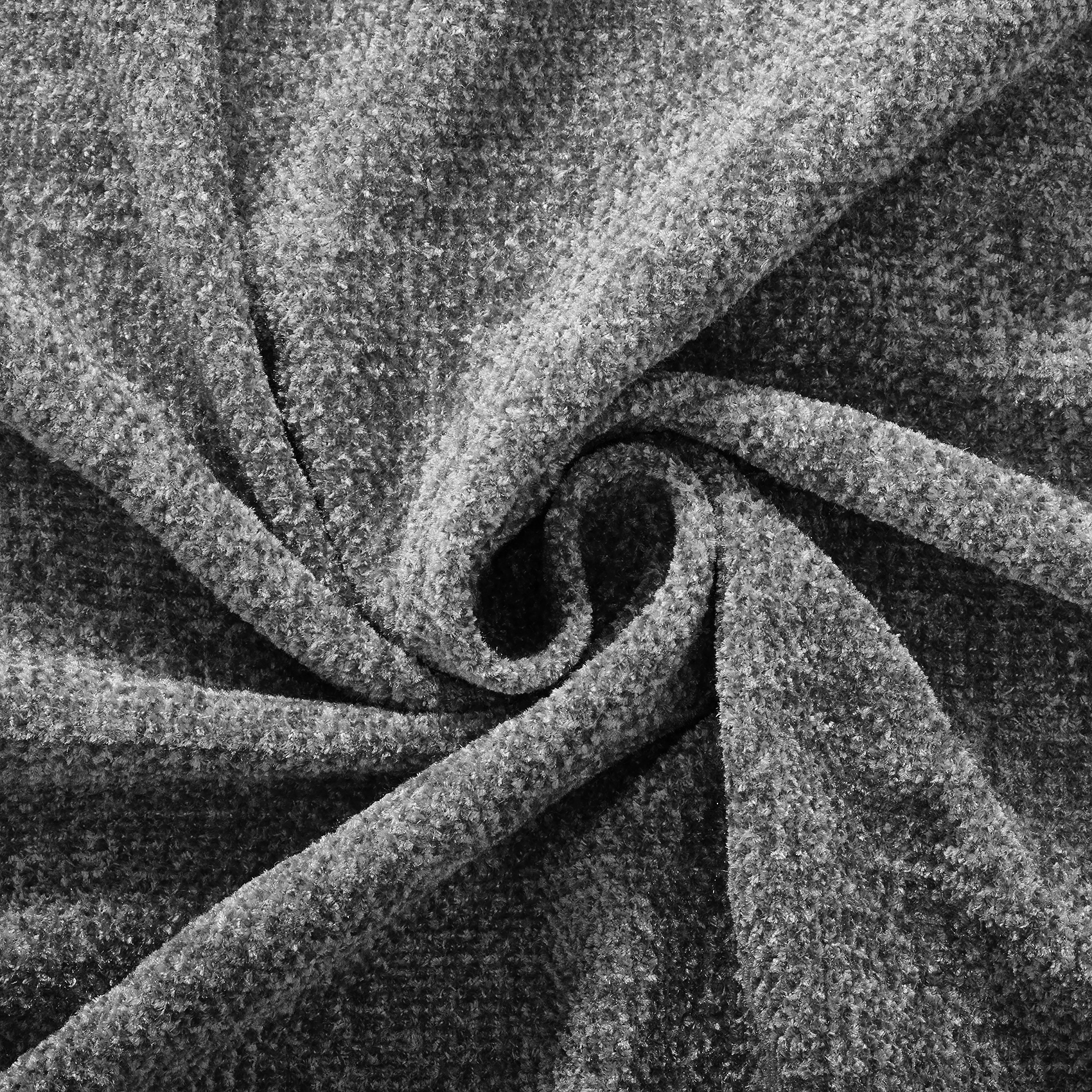 Americanflat Chenille Throw Blanket in Dark Grey - Breathable Polyester with Decorative Fringe - Wrinkle and Fade Resistant - 50" x 60"