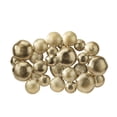 thumbnail image 6 of DecMode Aluminum Modern Overlapping Round Plates Wall Décor 43"W x 29"H, with Shiny Gold Finish, 6 of 7