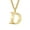 Gold D, variant on HIJONES Initial Letter Necklace for Men Women Stainless Steel A to Z Alphabet Monogram Pendant Necklace Gold Plated K