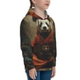 thumbnail image 3 of Disketp Jungle Meditating Panda Youth Hoodie Sweatshirt for Boys Girls Kids Pullover Hooded Classic Casual Essentials Hoodie-X-Large, 3 of 6