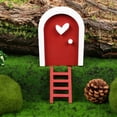 thumbnail image 2 of Set de arte de puerta en miniatura | Accesorios decorativos para jardín con cara de árbol | Escalera de Casa de Muñecas | Exquisito adorno de mini puerta | Material de precisión duradero | 1 puerta, 2 of 7
