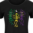 thumbnail image 3 of Instant Message - Mardi Gras Skeletons - Women's Any Way Dress, 3 of 7