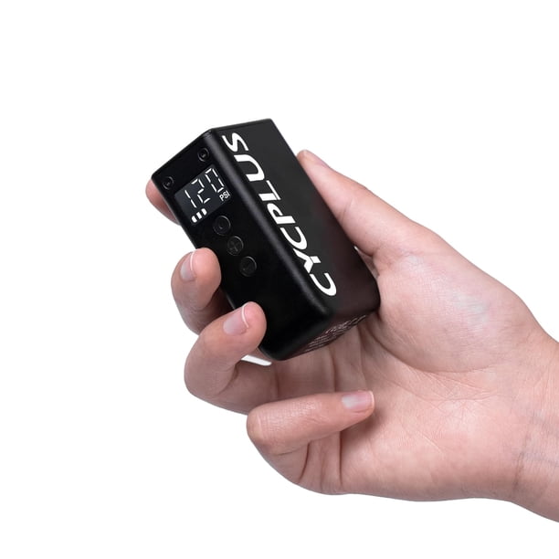 Bomba eléctrica para bicicleta CYCPLUS Tiny AS2 PRO con manómetro de 120 PSI