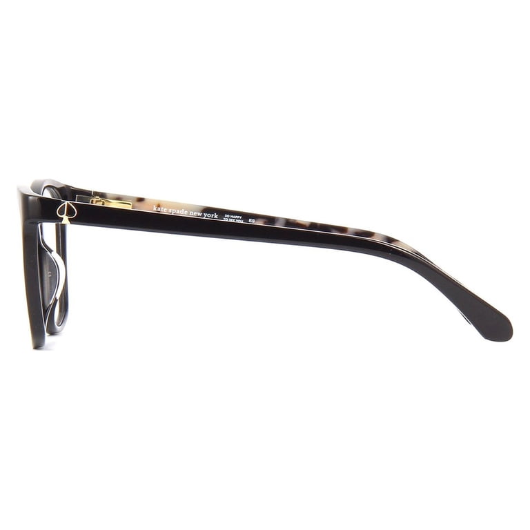 KATE SPADE MACI Eyeglasses Eye Glasses 0807 BLACK Authentic New 52mm FEMALE Kate Spade Maci 807 Shiny Black Eyeglasses | SmartBuyGlasses US main image 3