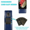 thumbnail image 4 of Dteck Back Wallet Phone Case for Samsung Galaxy S21 Ultra 4G 5G with ID & Credit Card Holder Slots Pockets Wallet Back Cover Stand Flip Folio Leather Cell Cases Women Men, Darkblue, 4 of 7