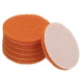 thumbnail image 1 of Uxcell Almohadillas de Fregado Almohadillas de Fregado Discos de Esmeril - Adecuado para Accesorio de Limpieza de Taladro de Cocina en Casa Reemplazo de Fregador Naranja 5 pulgadas, 2000 grano, 1 of 7