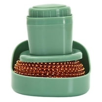 JWDX Cleaning Brush Clearance, Kitchen Dish Scrubber Brush Soap Dispenser Cleaning Brush Scrub Brush Strong Cleaning Pan Pot Dish Brush with Soap Dispenser Detachable Dishwashing Cleaning