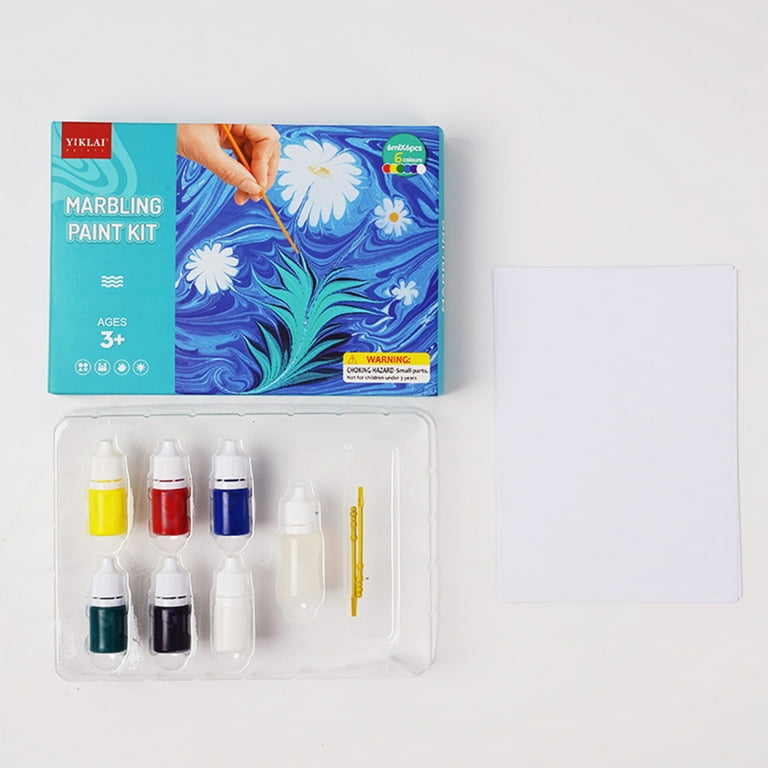 Wovilon Marbling Paint Crafts Kit For Kids - Arts And Crafts For Girls &  Boys - Ideas Art Kits For Kids Age 3-5 4-8 8-12 (Paint On Water) 