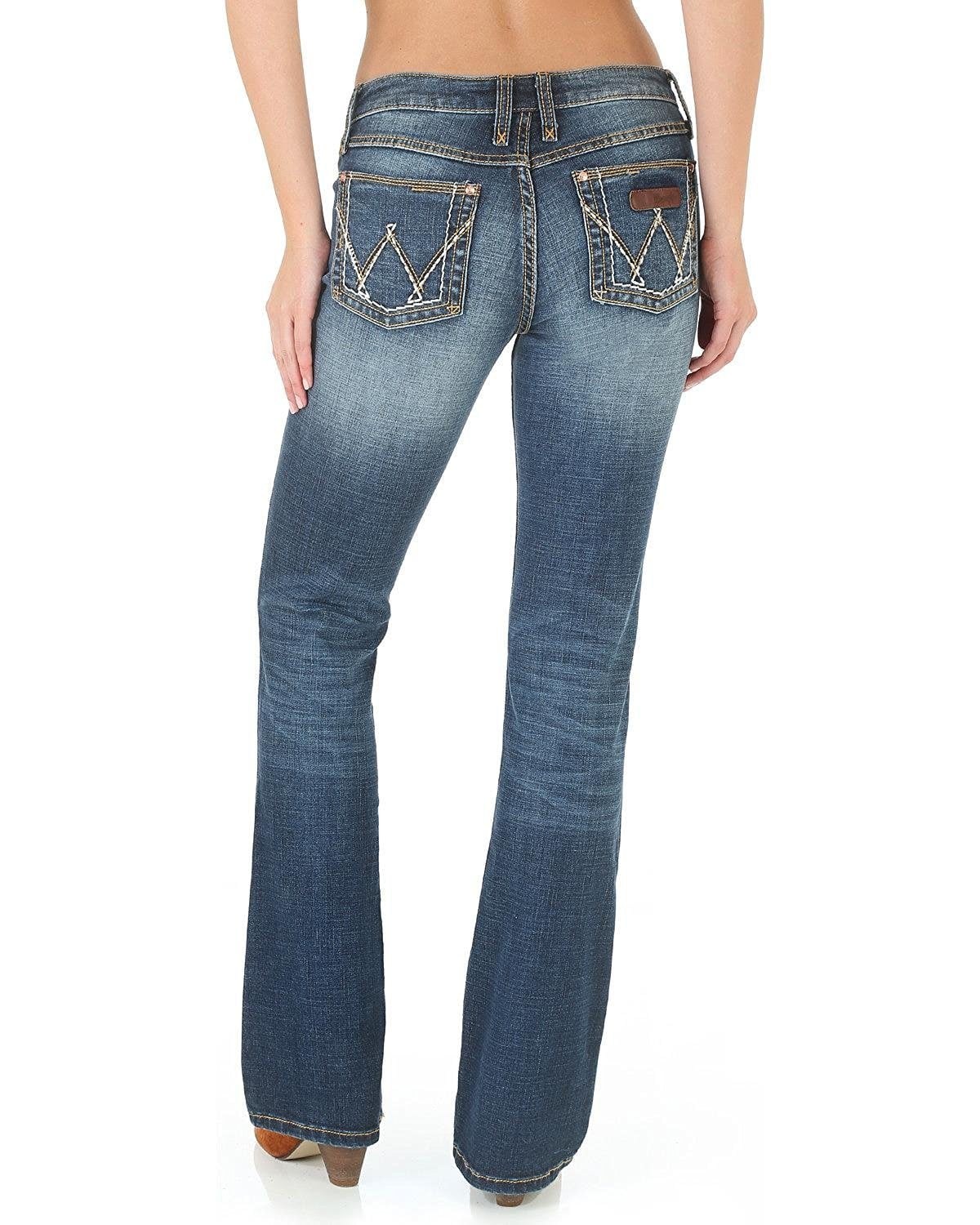 Wrangler High Rise Bootcut Jeans Femme