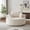 Beige & Corduroy, variant on CKEASEAN 55" Polyester Oversized 360 Degree Swivel Chair, Modern Round Chaise Lounge Chair with Back Cushion & Throw Pillows, Upholstered Accent Chair with Deep Seat for Living Room/Bedroom/Apartment