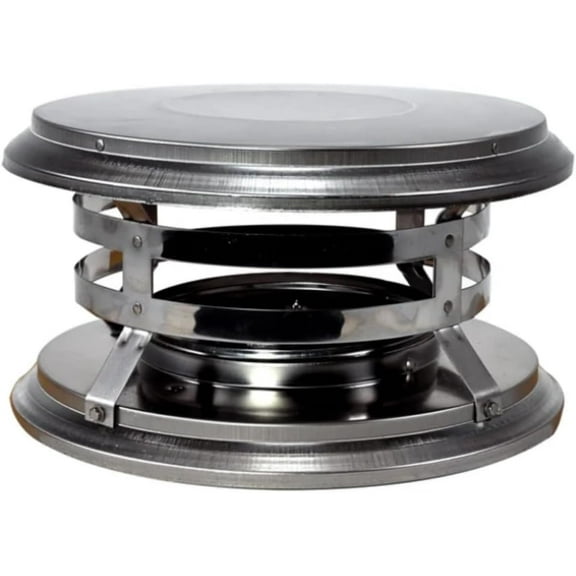 DuraVent EW-6DTVC 6" DuraTech Rain Cap - Stainless Steel