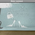thumbnail image 6 of Ambesonne Blue Place Mats Set of 4, Vintage French Bride, Standard Size, Pale Blue White, 6 of 6
