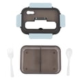 thumbnail image 4 of Large Capacity Bento Lunch Box With 2 Compartments Complete Cutlery PP Silicone Material Wide Application For  Workers Home School Office, 4 of 8