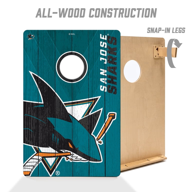 YouTheFan NHL San Jose Sharks 2' x 3' Cornhole Game No Bags