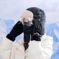 thumbnail image 3 of Winter Sports Windproof Thermal Hat with Integrated Goggles for Outdoor Riding Skiing Camping and Hiking Activities, 3 of 4