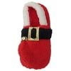 Womens Fuzzy Red & White Santa Suit Slippers Christmas House Shoes M 7-8