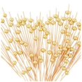 thumbnail image 1 of 300 Pcs Cocktail Picks, 4.7 Inch Food Toothpicks for Appetizers/Bamboo Cocktail Skewers/Long Toothpicks for Fruit, 1 of 5