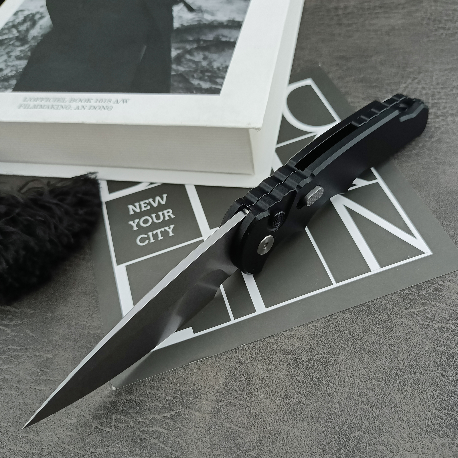 EDC Utility Knife with Pocket Clip, Folding Pocket Knife with 2.8’’ D2 Blade Aluminum Alloy Handle for Camping Hiking