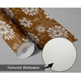 thumbnail image 6 of S4sassy Self-Stick Decorative Boho Wallpaper, Floral Print Walls Paper, Vinyl Waterproof Contact Paper, Brown, 25"x120"inch Removable Renter Friendly Wall Covering For Bedroom, Dining room, 6 of 9