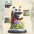 thumbnail image 3 of JUSIP 1083 PCS Animal Micro Mini Building Block Set Panda Hugging Tree Building Toy for Kid Multi Color, 3 of 6