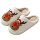 thumbnail image 1 of Pantuflas Mullidas Y Peludas para Mujer Cómodas Casa Sin Cordones Cálidas Interiores Ciervos Navideños Antideslizantes Mujeres Hombres Invierno Regalo Navidad, 1 of 9