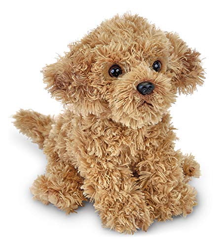 Golden Doodle Dog Pillow Plush Keepsake Brown Puppy Birthday 