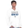 thumbnail image 5 of US Air Force USAF Service Before Self Zip Up Hoodie Men's Women's Brisco Brands S, 5 of 6