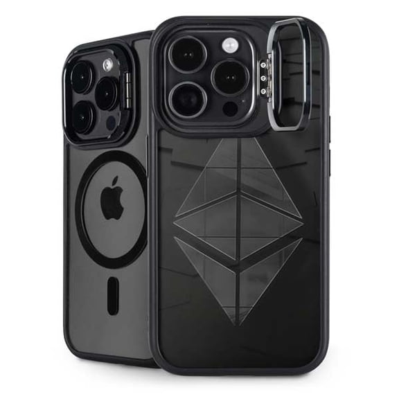 Skinit Ethereum Textured Logo iPhone 16 Pro Kickstand Case