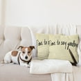 thumbnail image 4 of Ambesonne Vintage Throw Pillow Cover 2 Pack, Time to Goodbye, 18", Pale Yellow Black, 4 of 7