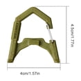 thumbnail image 2 of Ligera de campamento GZ Lámpara Carabiner ABS GZ Hanger para pesca al aire libre () Verde, 2 of 3