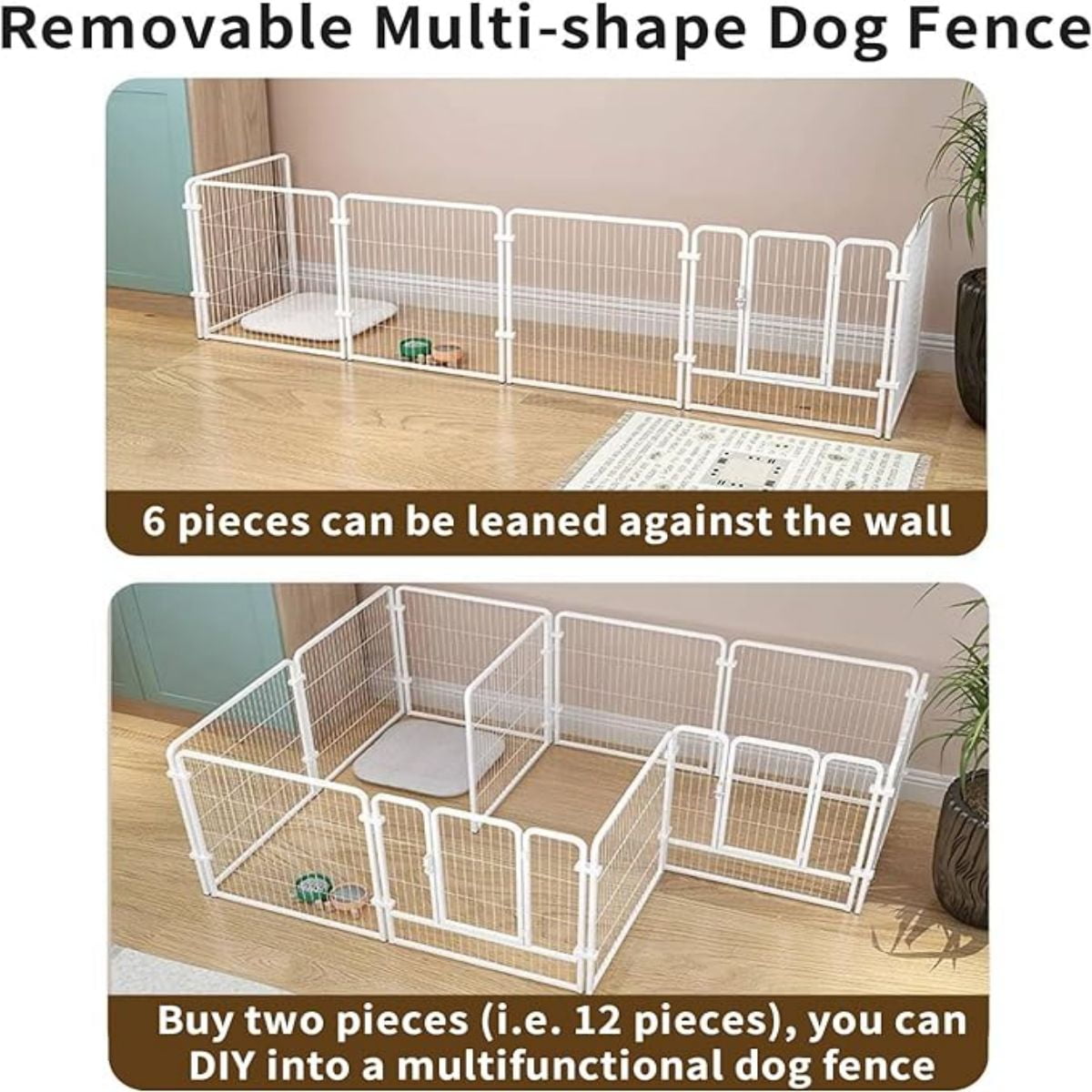 Aqwiopr Secure & Sturdy Dog Fence Playpen: Durable Outdoor Enclosure for Small Dogs