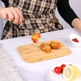 thumbnail image 5 of HTB 6 Piece Small Bamboo Cutting Board Sets with Stand Holder for Kitchen, 5 of 8