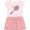 Pink With Stripes, variant on Inktastic Pink Tennis Racket and Ball Girls Toddler Dress