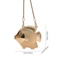 thumbnail image 2 of Pequeño Bolso Cuerpo Cruzado Sweet Handbag Bag Landy Crossbody Mujeres Pequeñas Forma Pescado Mini Fiesta Compañero Compras Lápiz Labial, 2 of 9