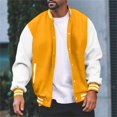 thumbnail image 5 of CONZONE Men's Casual Bomber Jacket Buttons Baseball Jacket for Men Lightweight Graphic Fall Streetwear Jackets With Pockets, 5 of 7