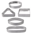thumbnail image 1 of Molde para tarta redonda de acero inoxidable 304, perforado con láser, molde para tarta de mousse, torre con orificio, molde francés de 5 a 20 cm, 1 of 1
